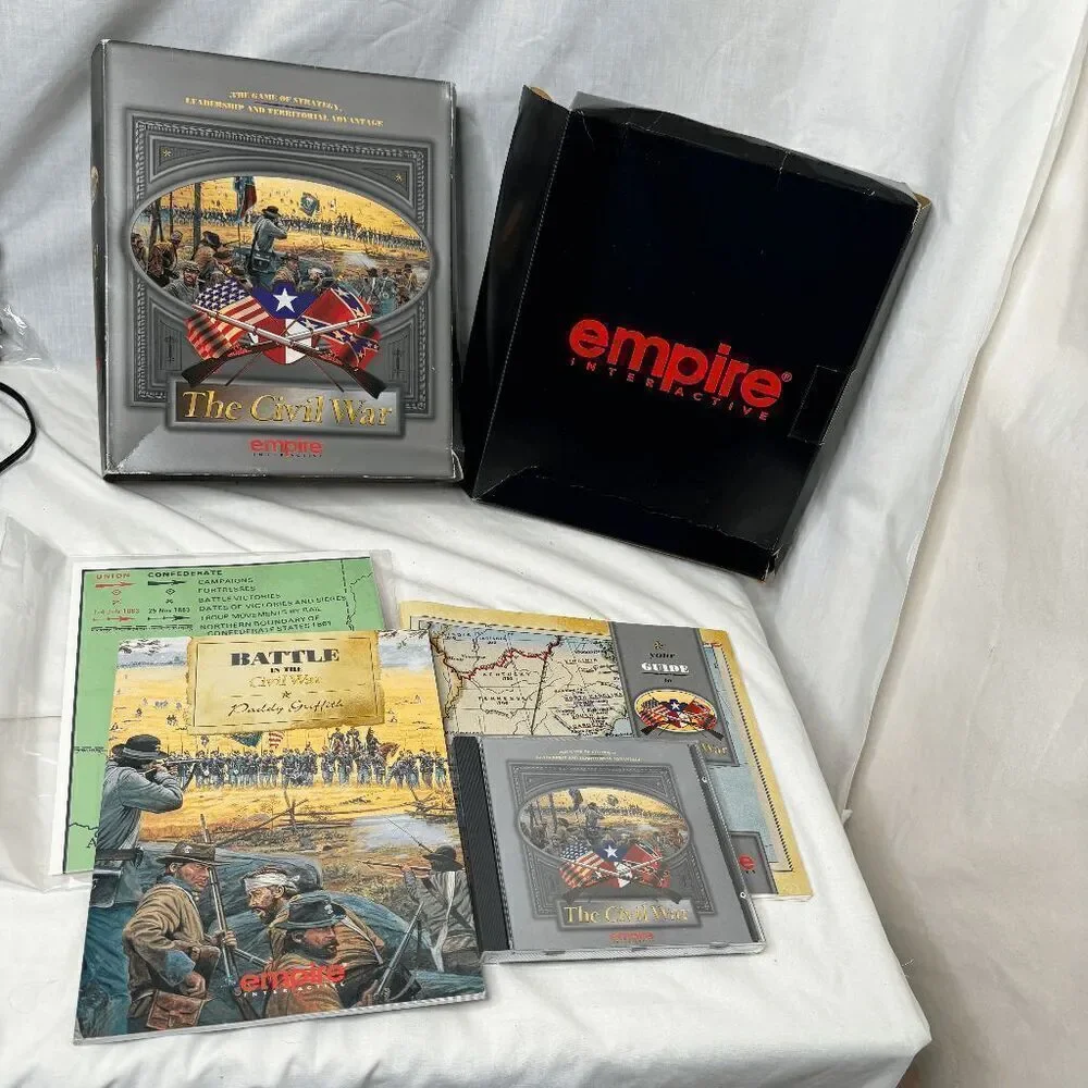 VINTAGE 90s BIG BOX PC Game -‎ The Civil War - Empire Interactive